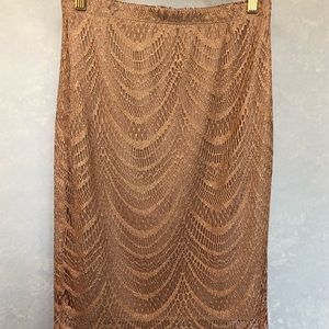Venus midi skirt, gold/beige color
